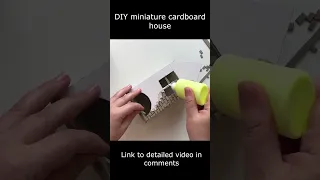 DIY miniature cardboard house