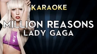 Lady Gaga - Million Reasons | LOWER Key Karaoke Instrumental Lyrics Cover Sing Along