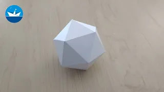 Икосаэдр из бумаги/Paper icosahedron/Правильный многогранник/DIY