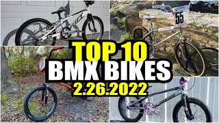 Top 10 BMX Bikes On Sugar Cayne Bike Of The Month Chart 2.26.2022