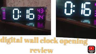 Digital wall clock opening and review #darazreview #digital #clock part1