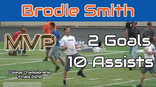 Brodie Smith | 2G 10A 3D | MVP Highlights Florida vs. Carelton | College Champ Finals 2010