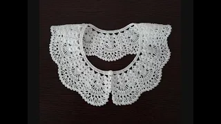 КРАСИВЫЙ ВОРОТНИЧОК КРЮЧКОМ. Мастер-класс для начинающих. Часть 1. Openwork collar crochet.