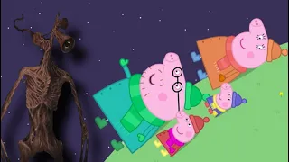 Siren Head Joined Peppa Pig Star Watching | Horror Animation