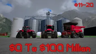 FS22 $0 To $100 Million On Hickory Valley Blank Map!! #11-20 Supercut