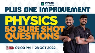 Plus One Improvement | Physics - Sure Shot Questions  | XYLEM +1 +2
