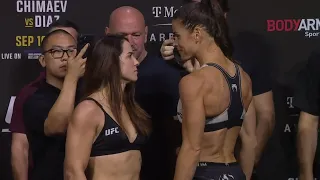 Norma Dumont vs. Danyelle Wolf - Weigh-in Face-Off - (UFC 279: Diaz vs. Ferguson) - /r/WMMA