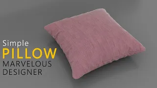 Create Photorealistic Pillow in Marvelous Designer.