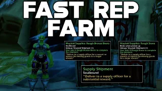 FAST DUROTAR SUPPLY AND LOGISTICS REP FARM - World of Warcraft Classic Season of Discovery