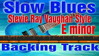 Slow Blues Stevie Ray Vaughan Style Backing Track  in Em