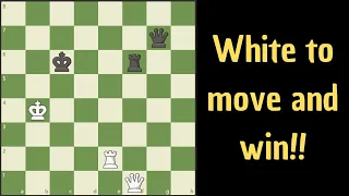 It looks like a draw but white can win this!