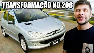 EXTREMO LUXO NO PEUGEOT 206!!!😎🚀 206 RECEBEU INTERIOR FULL BLACK E FICOU A-N-I-M-A-L!!!!