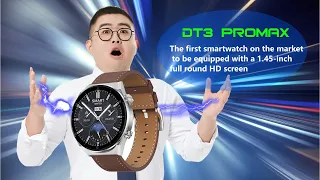 Newly released smartwatch DT3 ProMax, 1.45-inch full round HD screen | extraordinary chip!