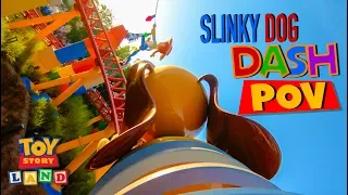 Slinky Dog Dash FULL Front Seat POV On Ride- Toy Story Land Disney World