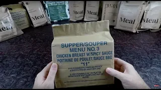 2011 Canadian IMP MRE Review Menu 3 Chicken Breast With Spicy Sauce And Mashed Potatoes