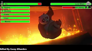 Kung Fu Panda 2 (2011) Factory Battle with healthbars
