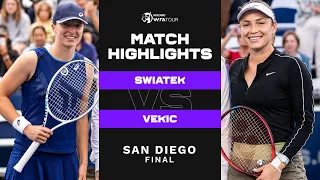 Iga Swiatek vs. Donna Vekic | 2022 San Diego Final | WTA Match Highlights