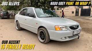Finally our Modified Hyundai Accent is here | Modified Accent with BBS Alloys | Accent Modification