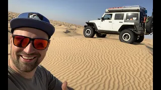 Offroad Tunisia 2024 - Dune driving with the White Jeep Rubicon and friends