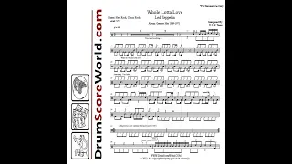 Drum Score - Led Zeppelin - Whole Lotta Love (Preview)