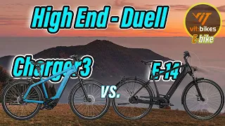 Riese und Müller Charger3 vs. Stevens E-14 HighEnd Duell mit HighEnd Bikes - vitbikesTV