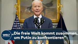 JOE BIDEN kündigt weitere Sanktionen gegen Russland an | WELT DOKUMENT