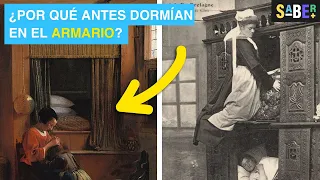 La extraña costumbre de dormir dentro de armarios en la Edad Media 🤔☝️ #historia