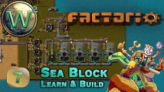 Factorio Sea Block Learn & Build - Growing Trees - Let's Play - Episode 7