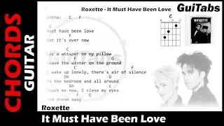 IT MUST HAVE BEEN LOVE 😞💔 - Roxette ( Lyrics - GUITAR Chords 🎸- Karaoke )