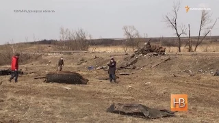 Волонтери та сепаратисти проводять ексгумацію тіл під Дебальцевим