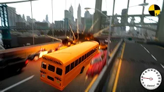 GTA 4 Crazy School Bus Crashes Ep.59