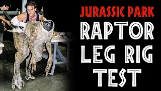 Raptor Leg Rig Test for Jurassic Park's Kitchen Scene