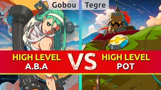 GGST ▰ Gobou (A.B.A) vs Tegre (Potemkin). High Level Gameplay