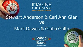 World Indoor Bowls Championship 2024 S.Anderson & C.Glen vs M.Dawes & G.Gallo - Day 9 Match 2