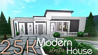 25K BLOXBURG Starter Modern House Build | No Gamepass! | Affordable Roblox Home