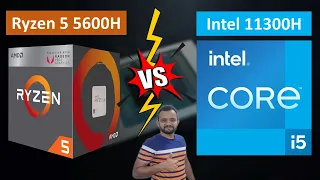 Ryzen 5 5600H VS Intel i5 11300H VS Ryzen 5 4600H VS i5 10300H - All In One 🔥🔥