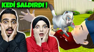 KIZGIN KOMŞUNUN KEDİSİ SALDIRDI! | SCARY STRANGER 3D