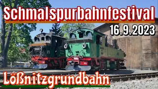 Sachsendampf im Lößnitzgrund | Schmalspurbahnfestival auf der Lößnitzgrundbahn | 16.9.2023