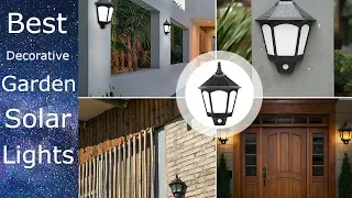 Best Decorative Outdoor Garden Led Solar Wall Lights Amazon