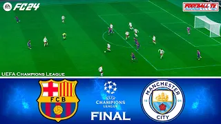 EA FC 24 - Barcelona vs Manchester City - UEFA Champions League 2024 Final | PC Gameplay 4K