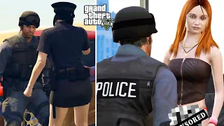 GTA 5 - Secret SWAT Girlfriend Mission! (Police Girl & Trevor)