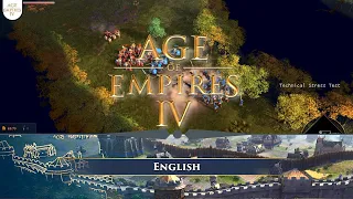 The English Civilization 1v1 Gameplay | Age of Empires IV Technical Stress Test