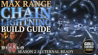 Diablo 4: Chain Lightning + Lightning Spear Perma Stun Build Guide - Sorceress Season 2 & Eternal!