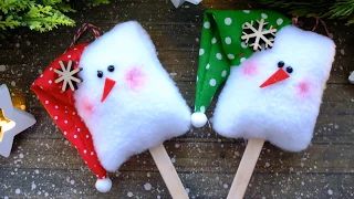 Елочная игрушка мороженко мастер класс/новогодняя игрушка своими руками/christmas ornaments