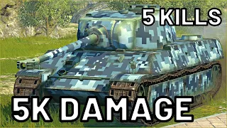 AMX M4 45 | 5K DAMAGE | 5 KILLS | WOT Blitz Pro Replays