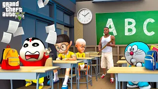 Shinchan Doraemon Franklin School Exams in GTA V | Shinchan School GTA 5