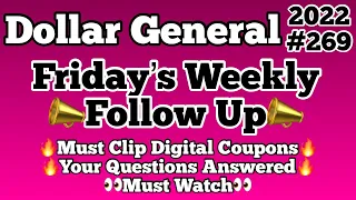 2022#269🔥DG Friday’s Weekly Follow Up/Your Questions Answered🔥Must Clip Digitals👀Must Watch!