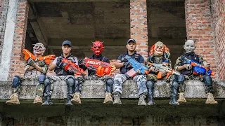 LTT Nerf Mod : Patrol Police Warriors Black Use Nerf Guns Fight Crime Dangerous Mask Dr.Lee 4