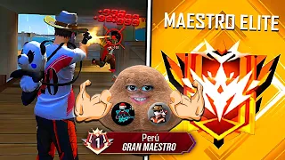 SUBIENDO A GRAN MAESTRO con el "TOP 1 GLOBAL" 🗿🔥 en DE-CLASIFICATORIA Free Fire