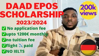 100% Fully funded DAAD EPOS Scholarship in Germany 2023/2024  | Masters & PhD | All you need to know